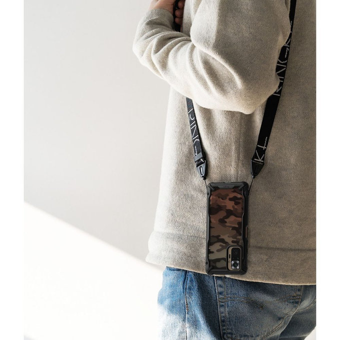 Ringke - Pouzdro Fusion X pro Xiaomi Redmi Note 10 Pro, černá kamufláž