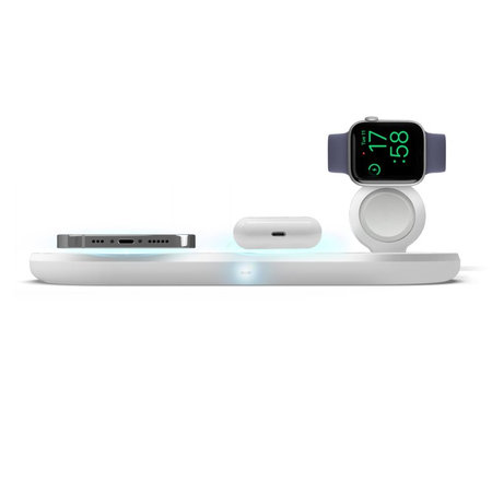 SBS - Bezdrátová Nabíječka 3v1, bílá