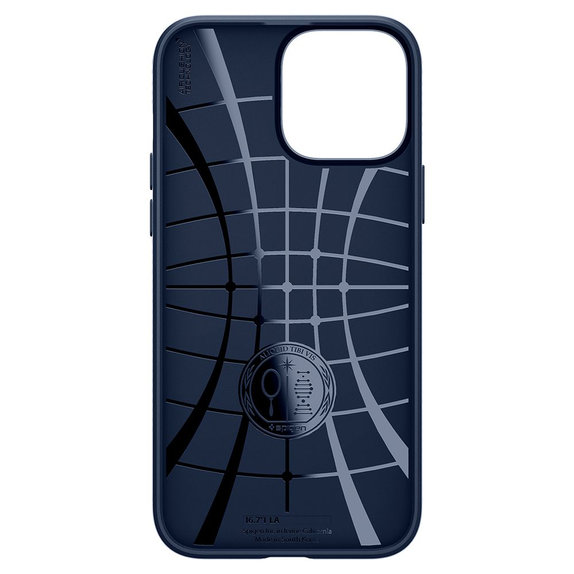 Spigen - Pouzdro Liquid Air pro iPhone 13 Pro Max, modrá