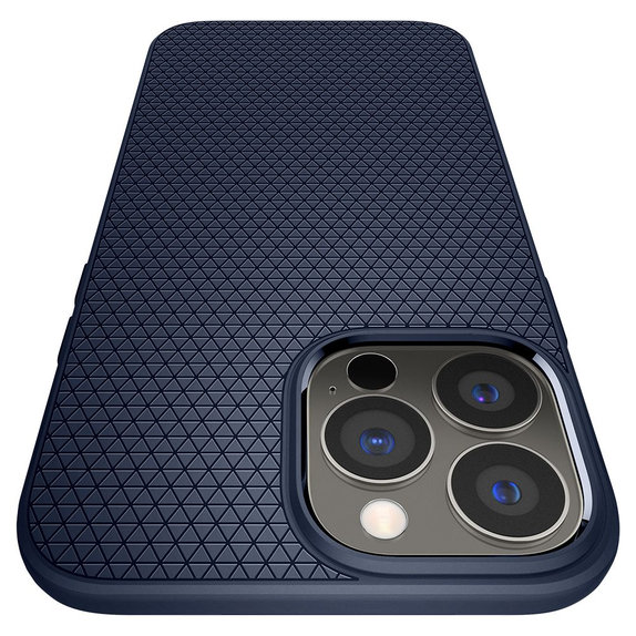 Spigen - Pouzdro Liquid Air pro iPhone 13 Pro Max, modrá