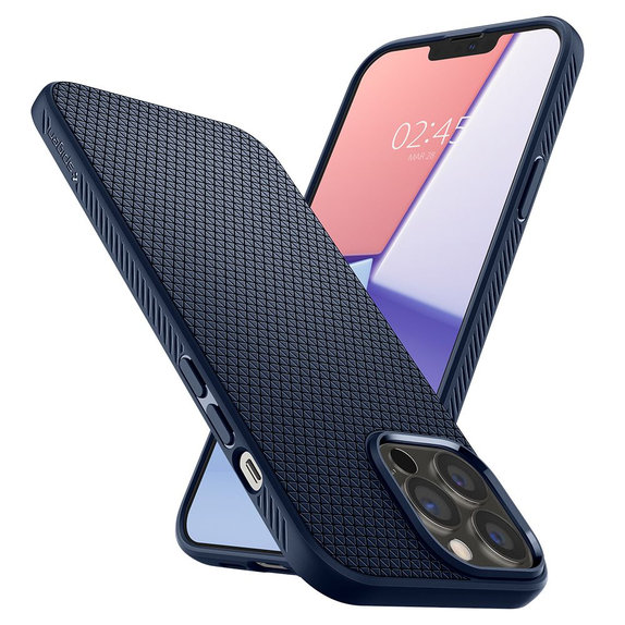 Spigen - Pouzdro Liquid Air pro iPhone 13 Pro Max, modrá