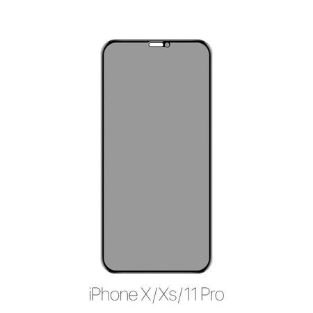 FixPremium Privacy Anti-Spy Glass - Tvrzené sklo pro iPhone X, Xs a 11 Pro