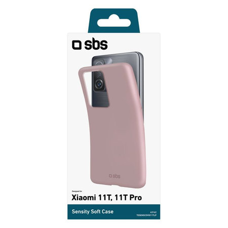 SBS - Pouzdro Sensity pro Xiaomi 11T, Xiaomi 11T Pro, růžová