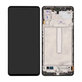 Samsung Galaxy M52 5G M526B - LCD Displej + Dotykové sklo + Rám (Black) - GH82-27091A, GH82-27094A Genuine Service Pack