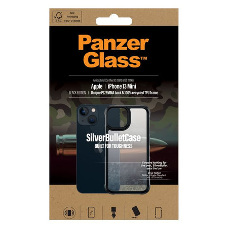 PanzerGlass - Pouzdro SilverBullet ClearCase AB pro iPhone 13 mini, černá