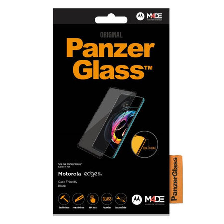 PanzerGlass - Tvrzené sklo Case Friendly pro Motorola Edge 20 Lite, černá