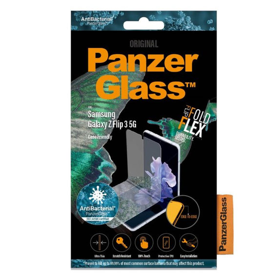 PanzerGlass - Ochranná fólie Case Friendly AB pro Samsung Galaxy Z Flip3, transparentná
