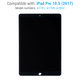 Apple iPad Pro 10.5 (2017) - LCD Displej + Dotykové Sklo (Black) Refurbished