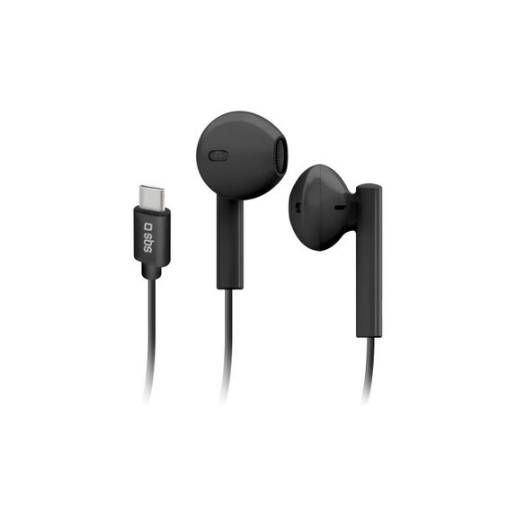 SBS - Stereo Sluchátka Studio Mix 65c, USB-C konektor, černá
