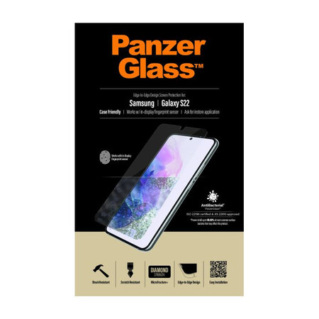 PanzerGlass - Tvrzené Sklo Case Friendly AB pro Samsung Galaxy S22, transparentná
