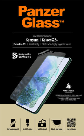 PanzerGlass - Tvrzené Sklo Case Friendly AB TPU pro Samsung Galaxy S22+, transparentná