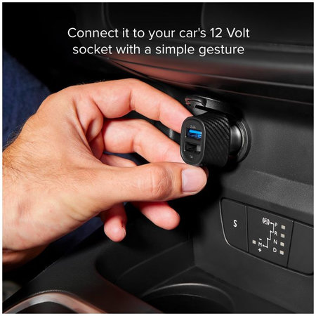 SBS - Autonabíječka USB, USB, černá