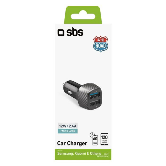 SBS - Autonabíječka USB, USB, černá