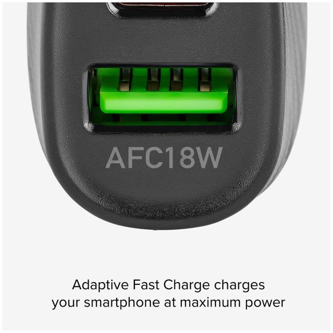 SBS - Autonabíječka USB, USB-C, černá