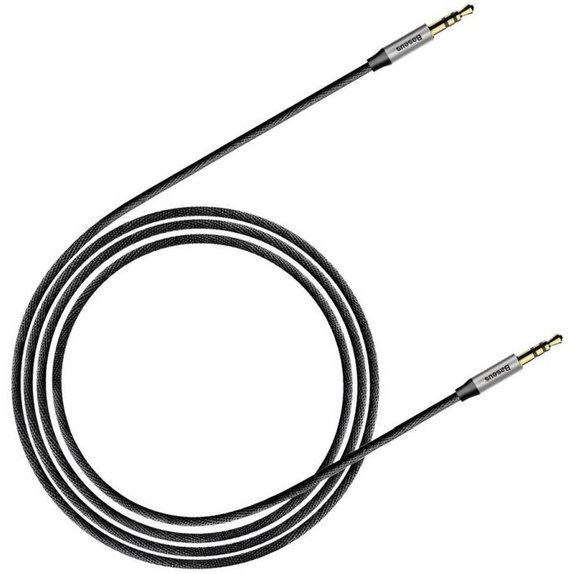 Baseus - Aux Kabel (1m), šedá/černá