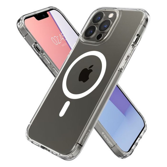 Spigen - Pouzdro Ultra Hybrid s MagSafe pro iPhone 13 Pro Max, bílá