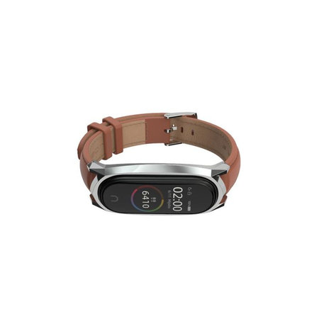 Tech-Protect - Řemínek Herms pro Xiaomi Mi Band 5, 6, 6 NFC, brown