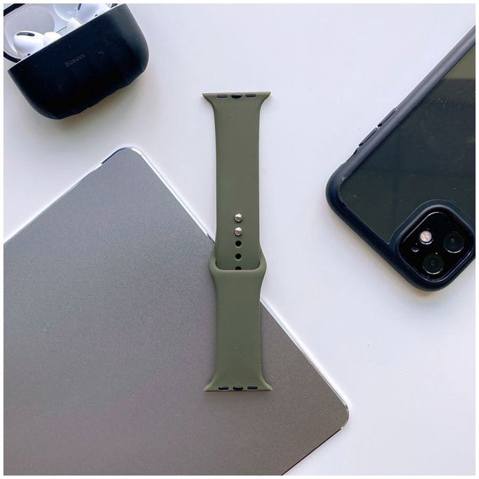 Tech-Protect - Řemínek Iconband pro Apple Watch 4, 5, 6, 7, SE (42, 44, 45 mm), army green