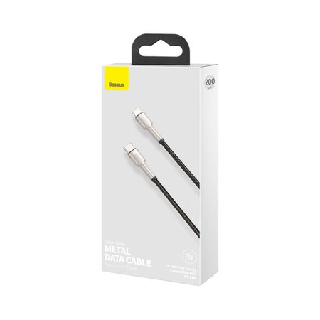 Baseus - Lightning / USB-C Kabel (2m), černá