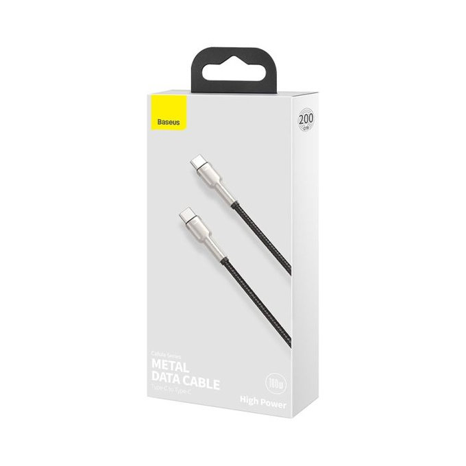 Baseus - USB-C / USB-C Kabel (2m), černá