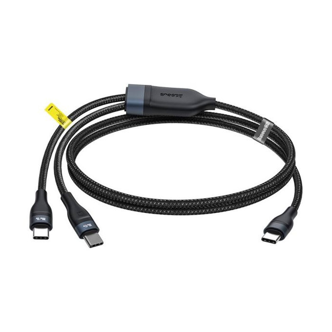 Baseus - USB-C / 2x USB-C Kabel (1.5m), černá