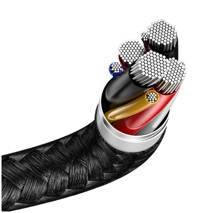 Baseus - USB-C / 2x USB-C Kabel (1.5m), černá