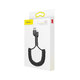 Baseus - Lightning / USB Kabel (1m), pružinový, černá