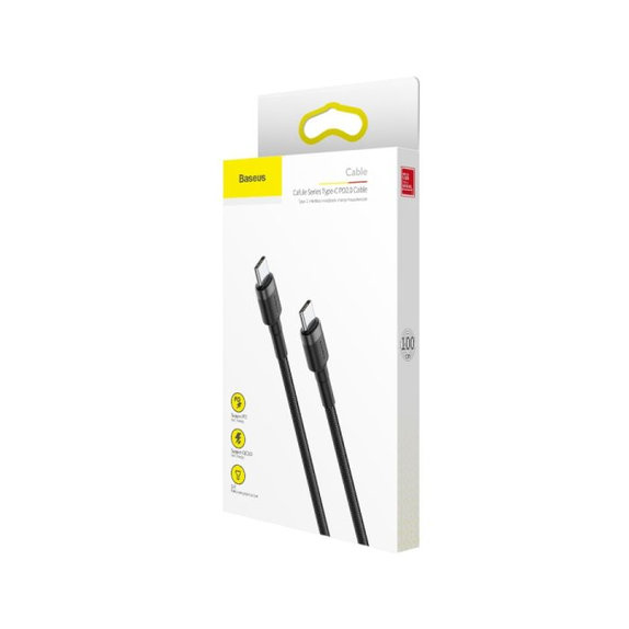Baseus - USB-C / USB-C Kabel (2m), černá