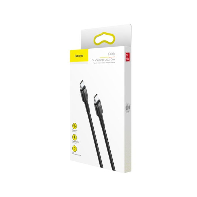 Baseus - USB-C / USB-C Kabel (2m), černá