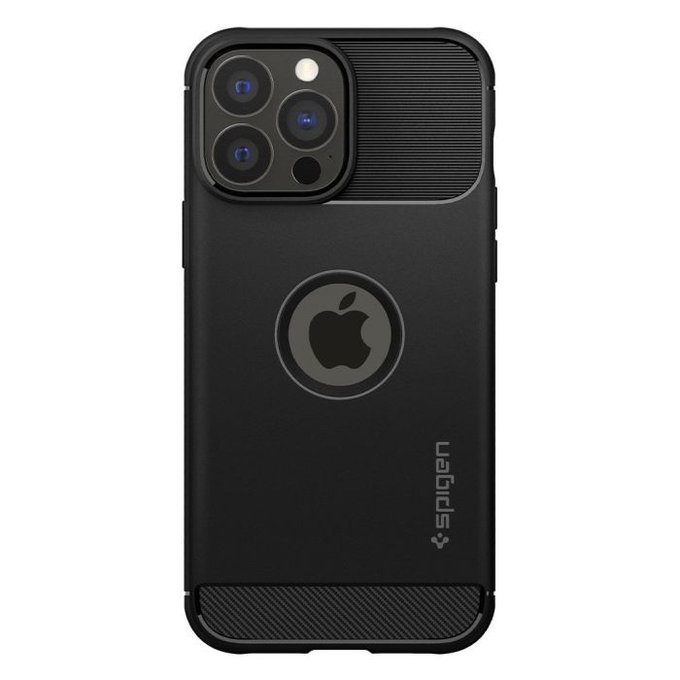 Spigen - Pouzdro Rugged Armor pro iPhone 13 Pro Max, černá