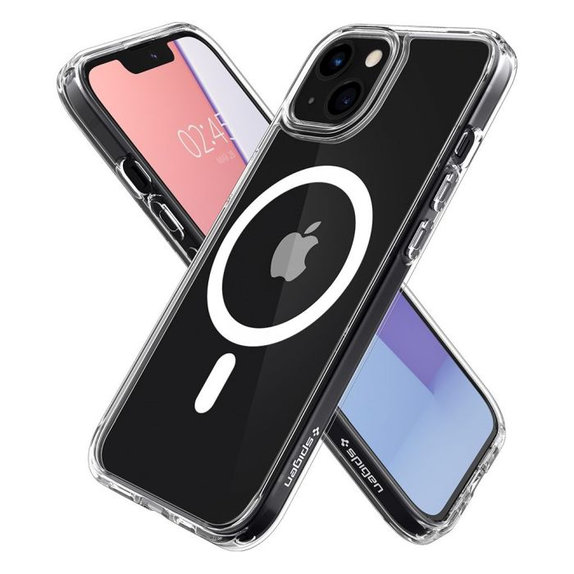 Spigen - Pouzdro Ultra Hybrid s MagSafe pro iPhone 13, bílá