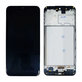 Samsung Galaxy M21 M215F - LCD Displej + Dotykové Sklo + Rám (Black) TFT