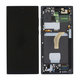 Samsung Galaxy S22 Ultra S908B - LCD Displej + Dotykové Sklo + Rám (Phantom Black) OLED