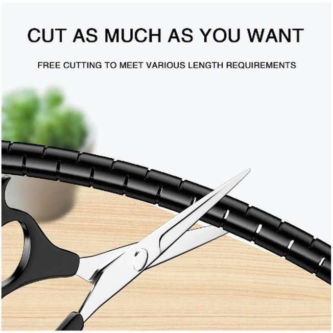 FixPremium - Organizér Kabelů - Trubka (16 mm), délka 2 m, černý