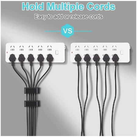 FixPremium - Organizér Kabelů - Svorky - Sada 5 kusů, transparentní