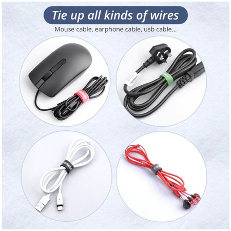 Fonken - Organizér Kabelů - Stahovací Páska - Set 20 kusů, černá