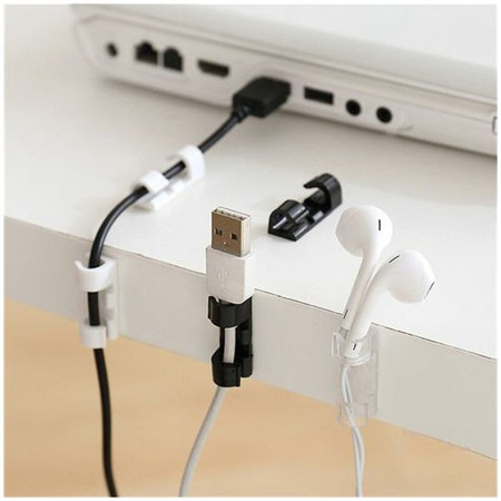 FixPremium - Organizér Kabelů - Svorka - Sada 10 kusů, černá