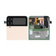 Samsung Galaxy Z Flip 4 F721B - LCD Displej + Dotykové Sklo + Rám (Vnější) (Pink Gold) - GH97-27947C Genuine Service Pack