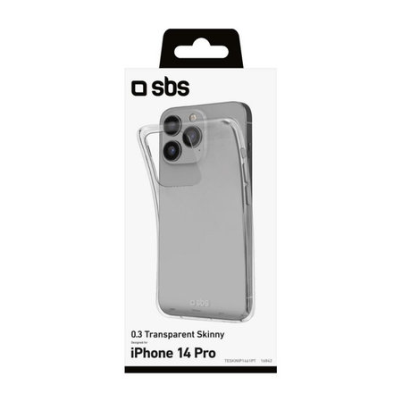 SBS - Pouzdro Skinny pro iPhone 14 Pro, transparentná