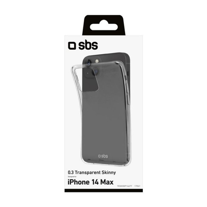 SBS - Pouzdro Skinny pro iPhone 14 Plus, transparentná