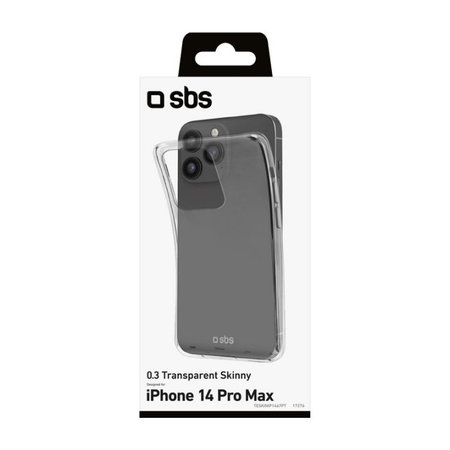 SBS - Pouzdro Skinny pro iPhone 14 Pro Max, transparentná