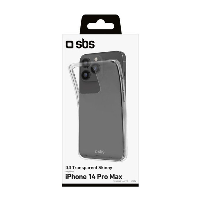 SBS - Pouzdro Skinny pro iPhone 14 Pro Max, transparentná