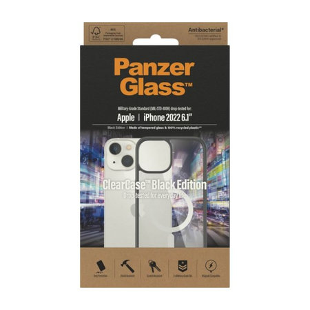 PanzerGlass - Pouzdro ClearCase s MagSafe pro iPhone 14, černá