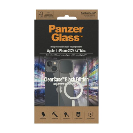 PanzerGlass - Pouzdro ClearCase s MagSafe pro iPhone 14 Plus, černá