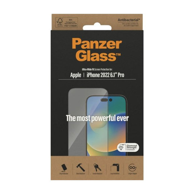 PanzerGlass - Tvrzené sklo UWF AB pro iPhone 14 Pro