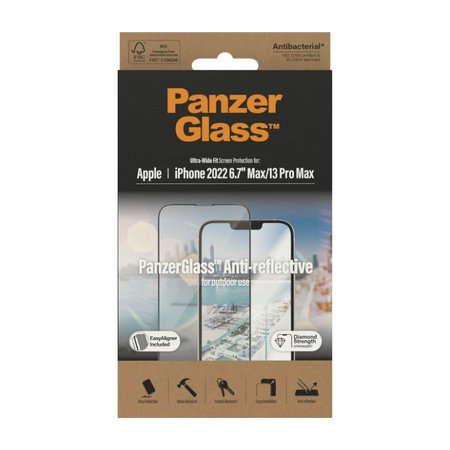 PanzerGlass - Tvrzené sklo UWF Anti-Reflective AB pro iPhone 13 Pro Max a 14 Plus