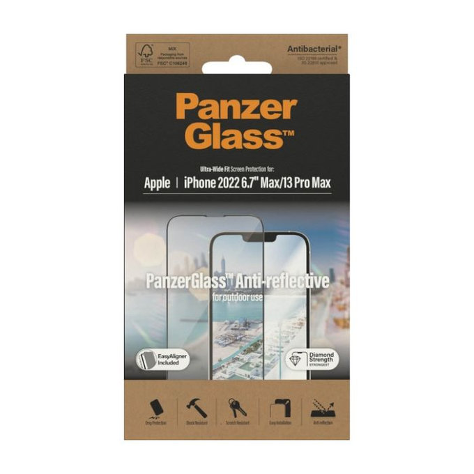 PanzerGlass - Tvrzené sklo UWF Anti-Reflective AB pro iPhone 13 Pro Max a 14 Plus