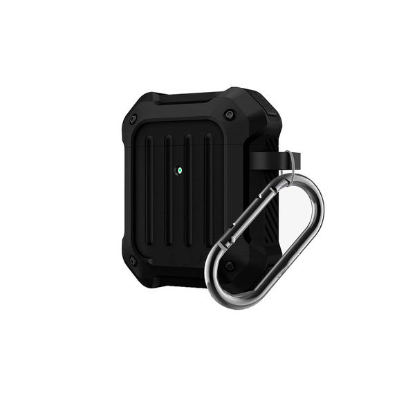 FixPremium - Púzdro Unbreakable pro AirPods 1 a 2, černá