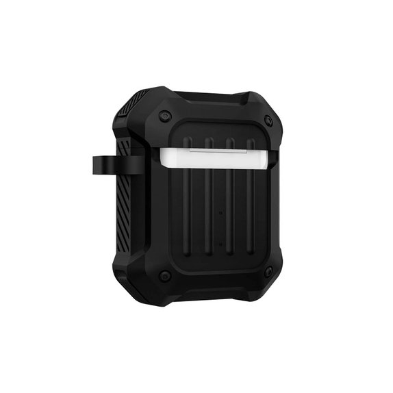 FixPremium - Púzdro Unbreakable pro AirPods 1 a 2, černá