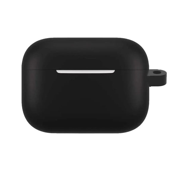 FixPremium - Silikonové Pouzdro s Karabinou pro AirPods Pro, černá